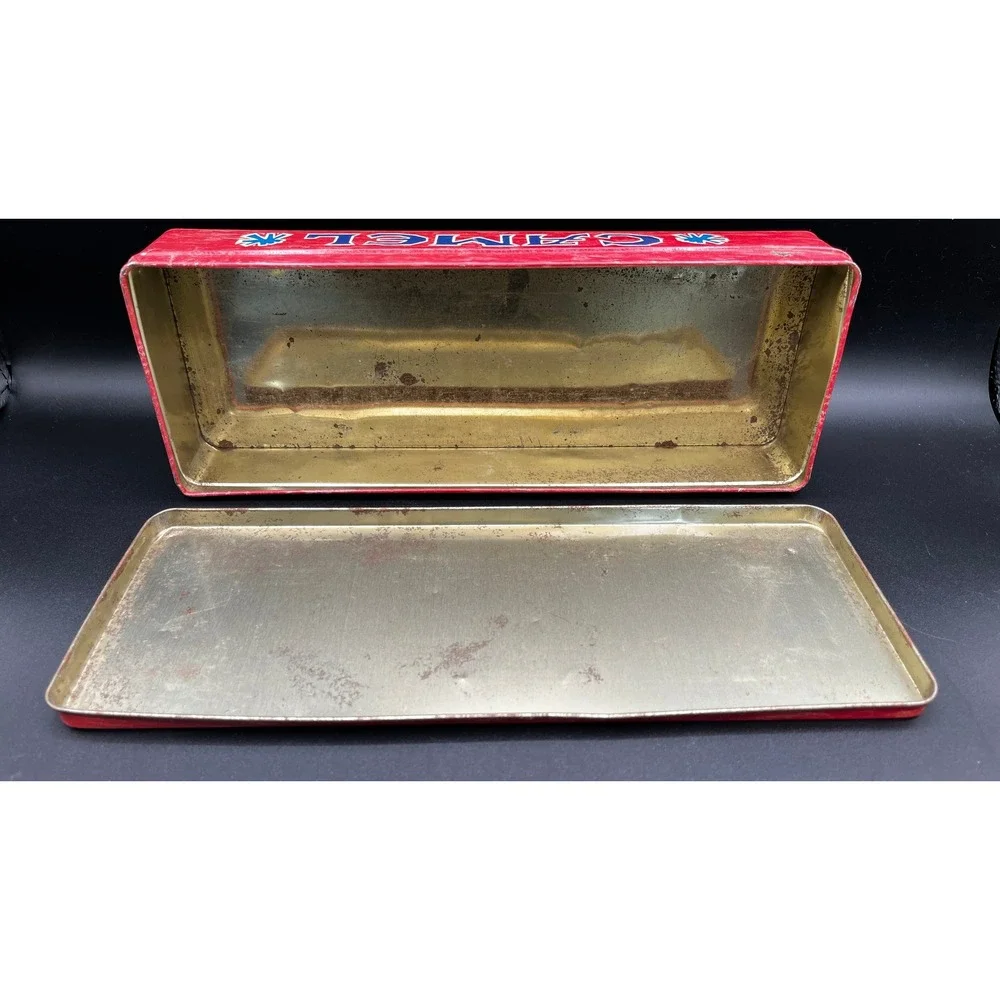 Vtg 1994‎ Joe Cool Camel Cigarette Tin Band Collectible Storage Box 12x4.5x2 in